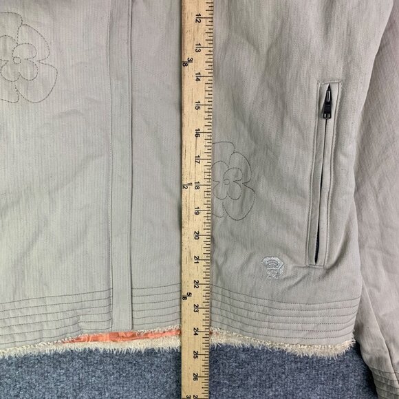 Mountain Hardwear Women’s Full Zip Sz S Jacket Floral‎ Embroidered Faux Fur Trim - Picture 7 of 10